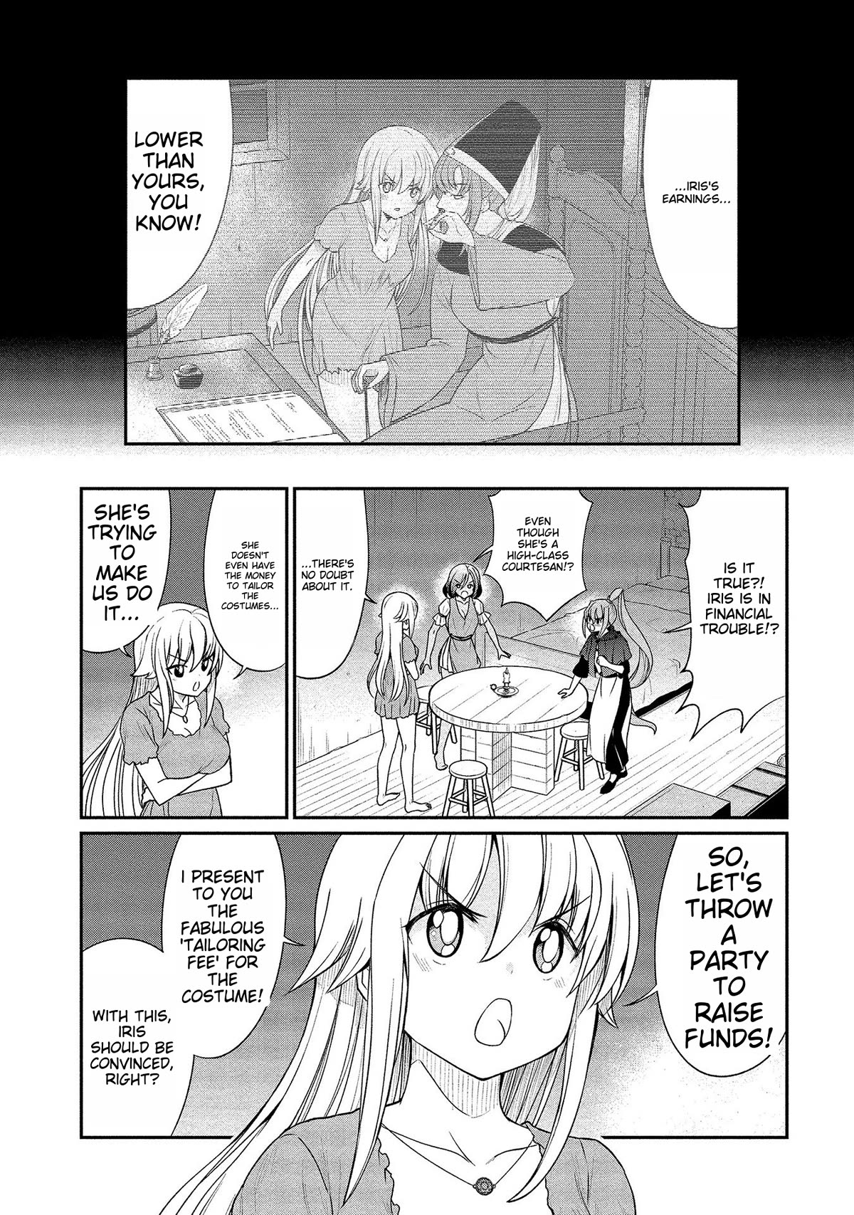 Becoming Princess Knight and Working at Yuri Brothel Chapter 10 - Page 1