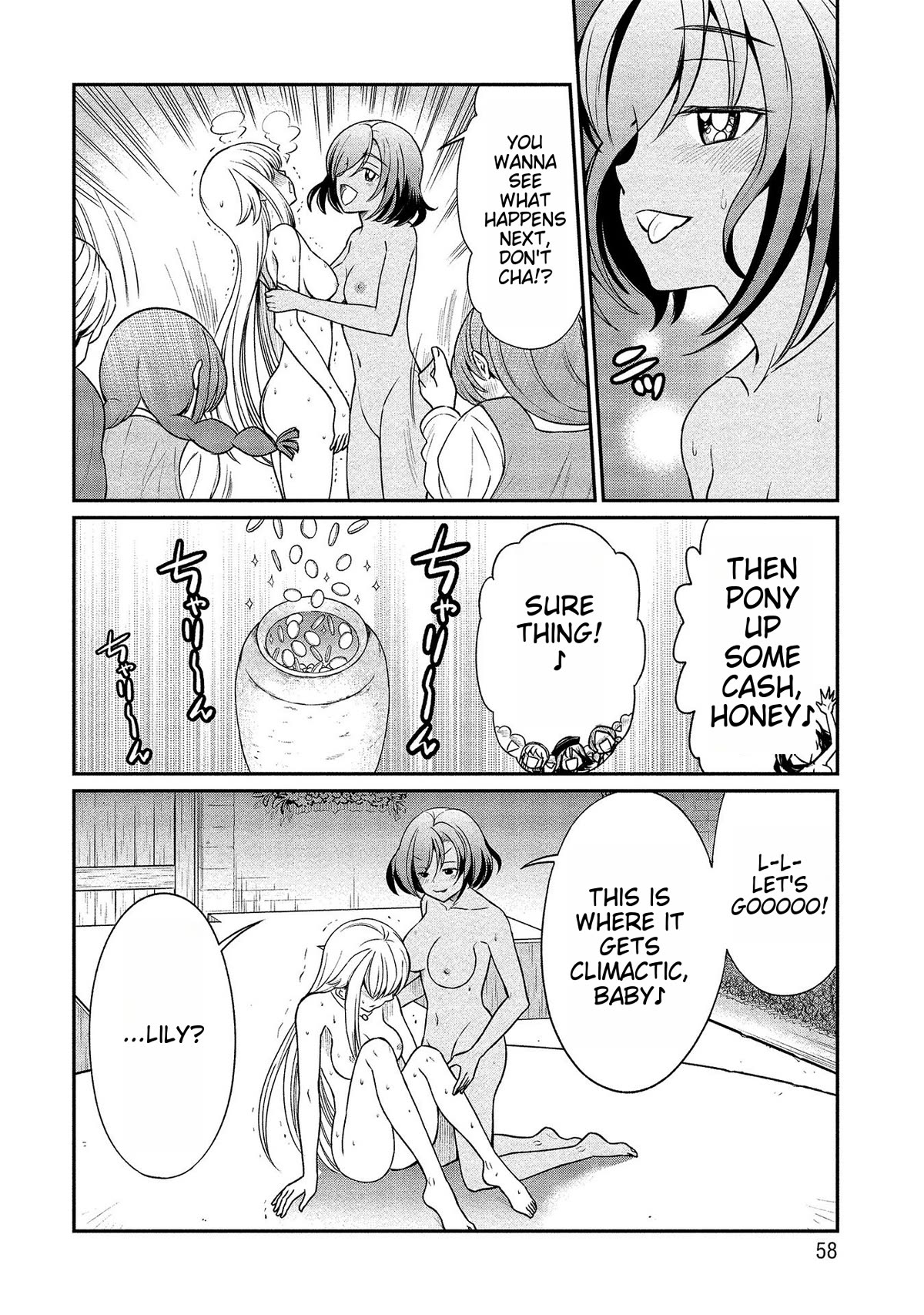 Becoming Princess Knight and Working at Yuri Brothel Chapter 10 - Page 12
