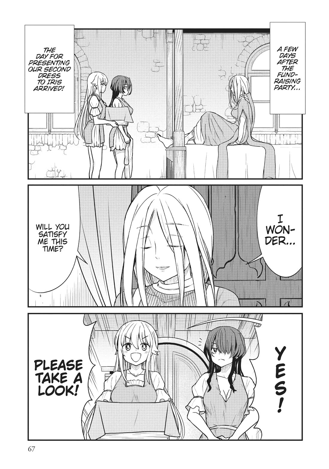 Becoming Princess Knight and Working at Yuri Brothel Chapter 11 - Page 1
