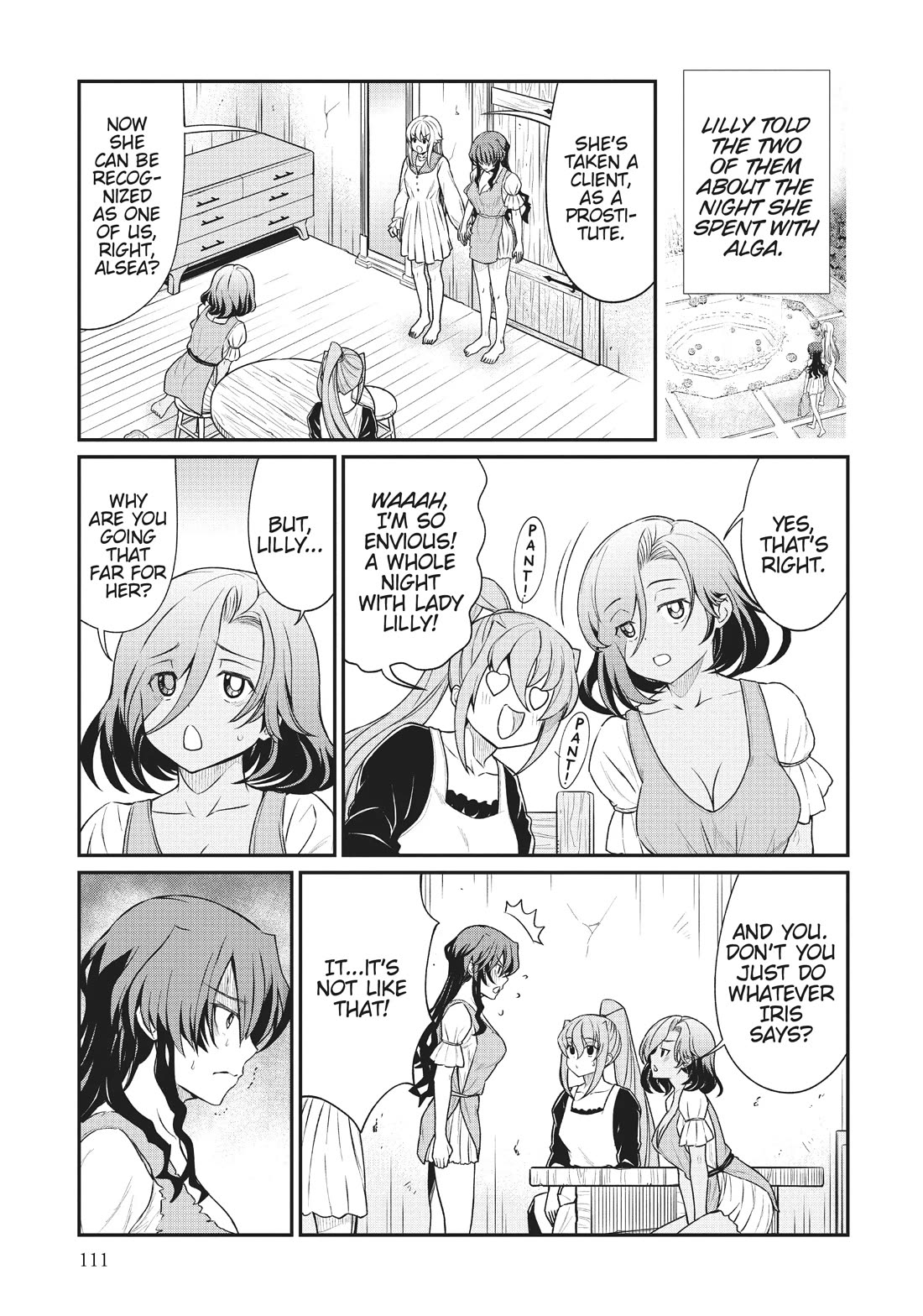 Becoming Princess Knight and Working at Yuri Brothel Chapter 13 - Page 3
