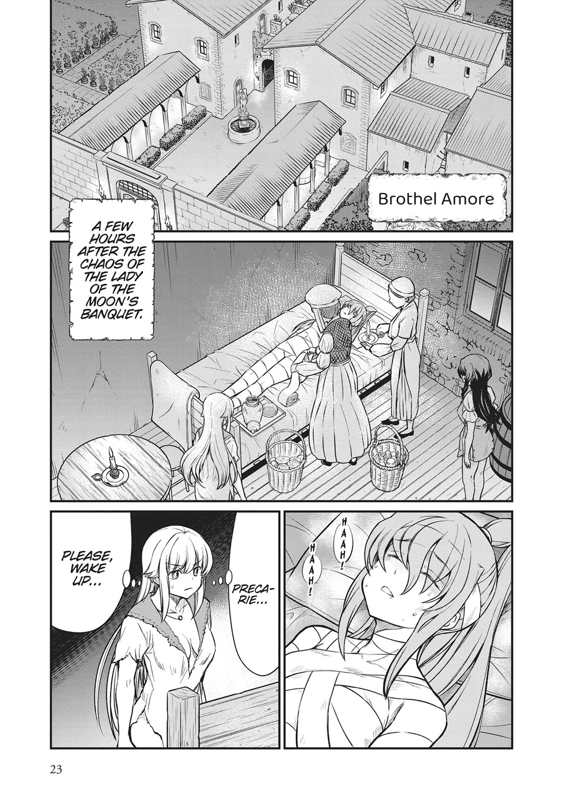 Becoming Princess Knight and Working at Yuri Brothel Chapter 16 - Page 1