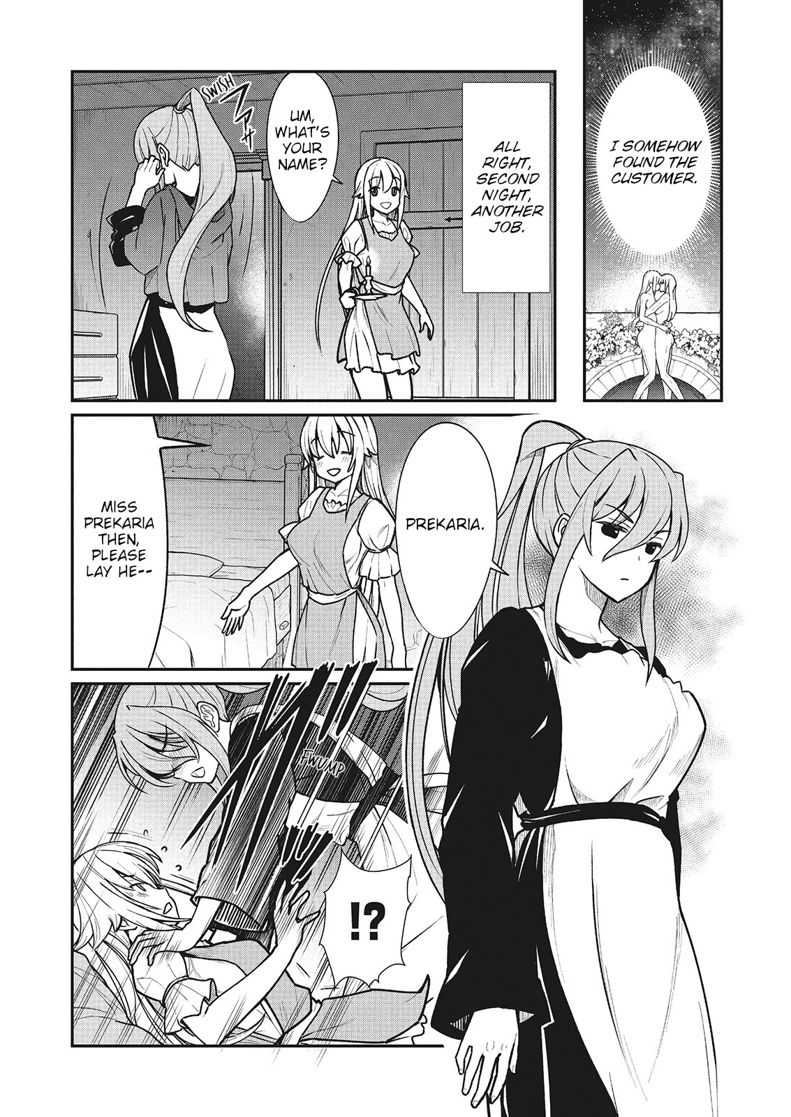 Becoming Princess Knight and Working at Yuri Brothel Chapter 2 - Page 12