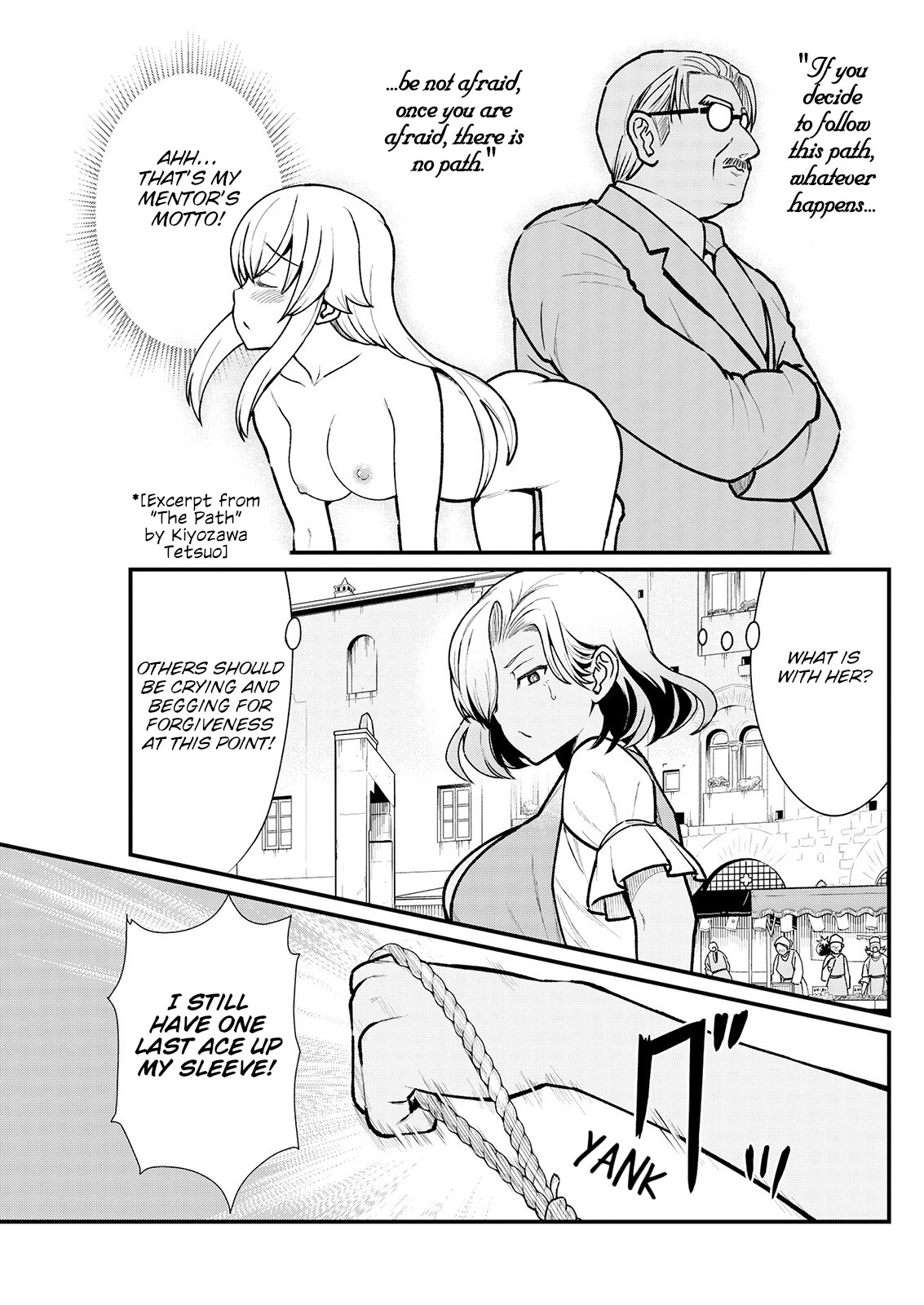 Becoming Princess Knight and Working at Yuri Brothel Chapter 3 - Page 12