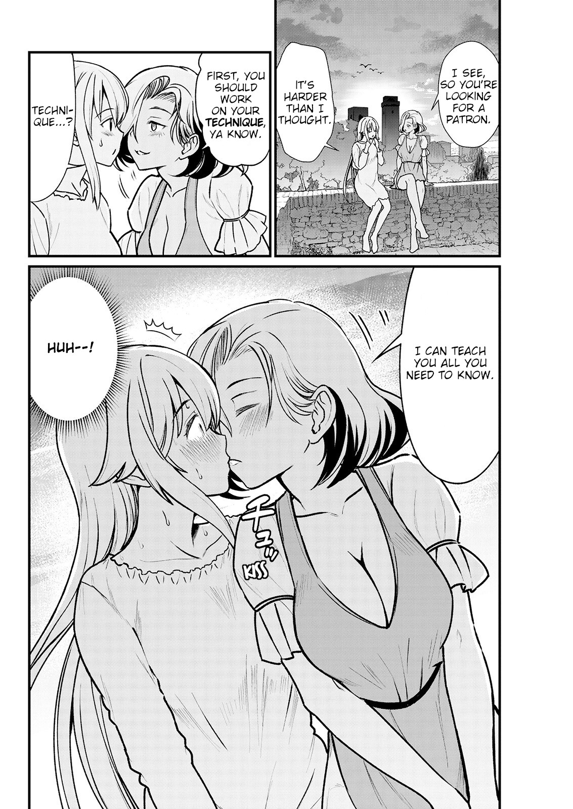Becoming Princess Knight and Working at Yuri Brothel Chapter 3 - Page 19