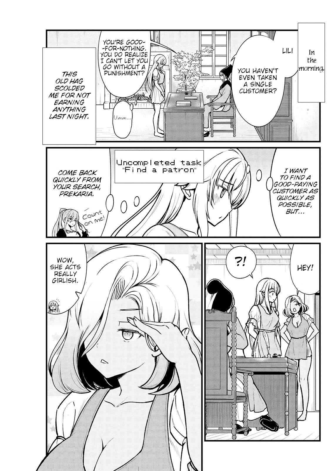 Becoming Princess Knight and Working at Yuri Brothel Chapter 3 - Page 4