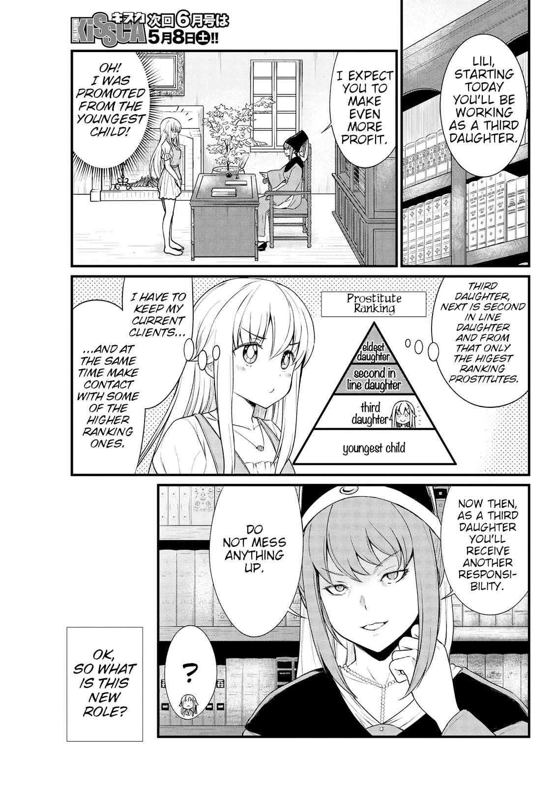 Becoming Princess Knight and Working at Yuri Brothel Chapter 7 - Page 21