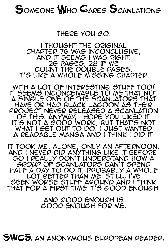 Black Lagoon Chapter 76.5 - Page 28