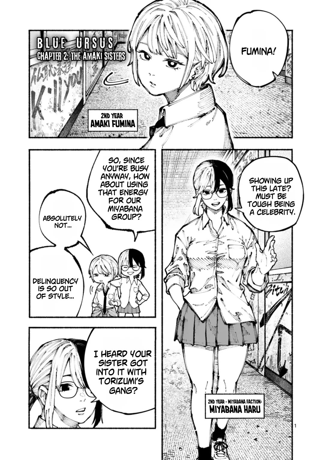 Blue Ursus Chapter 2 - Page 1