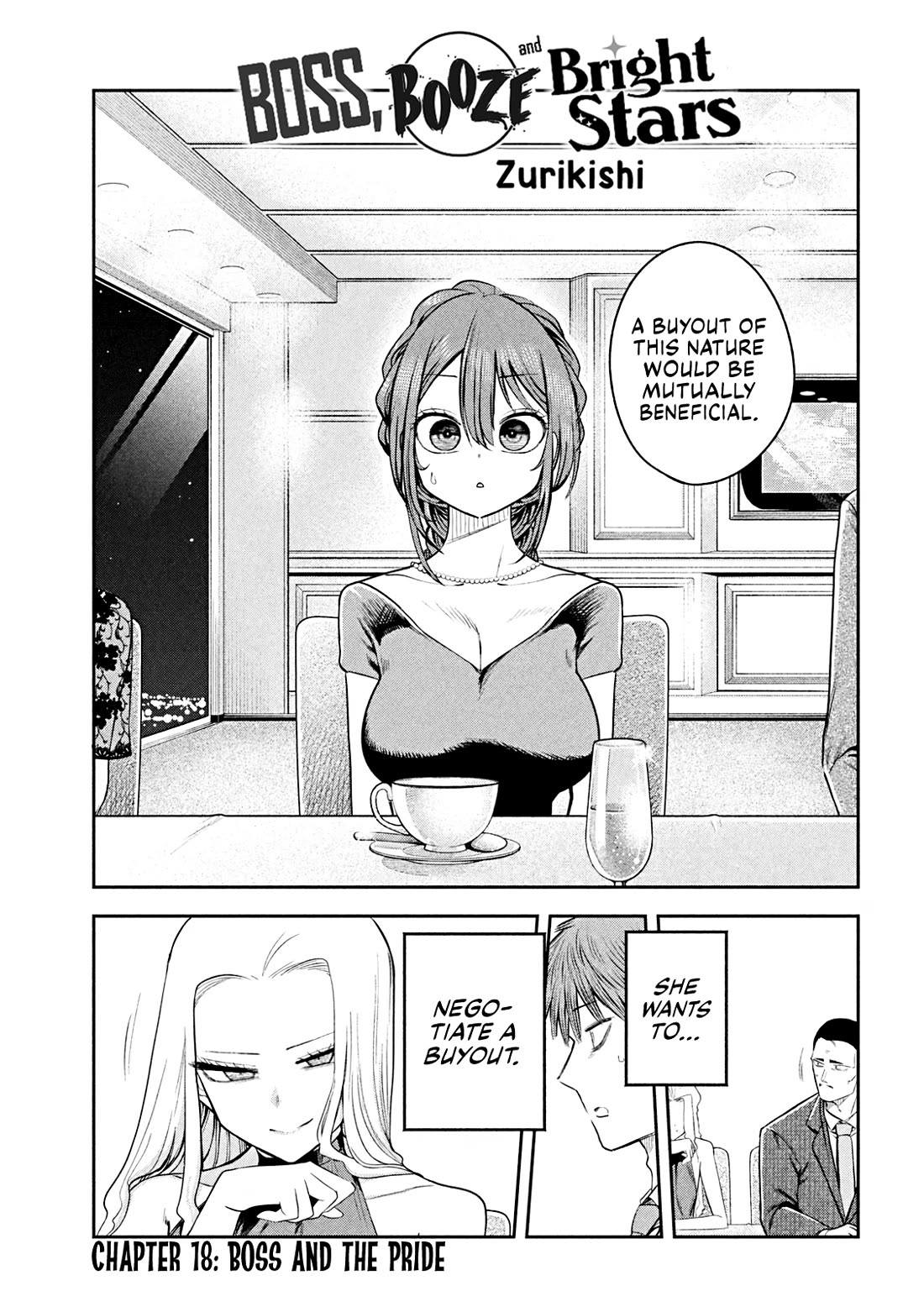 Boss, Booze, and Bright Stars Chapter 18 - Page 1