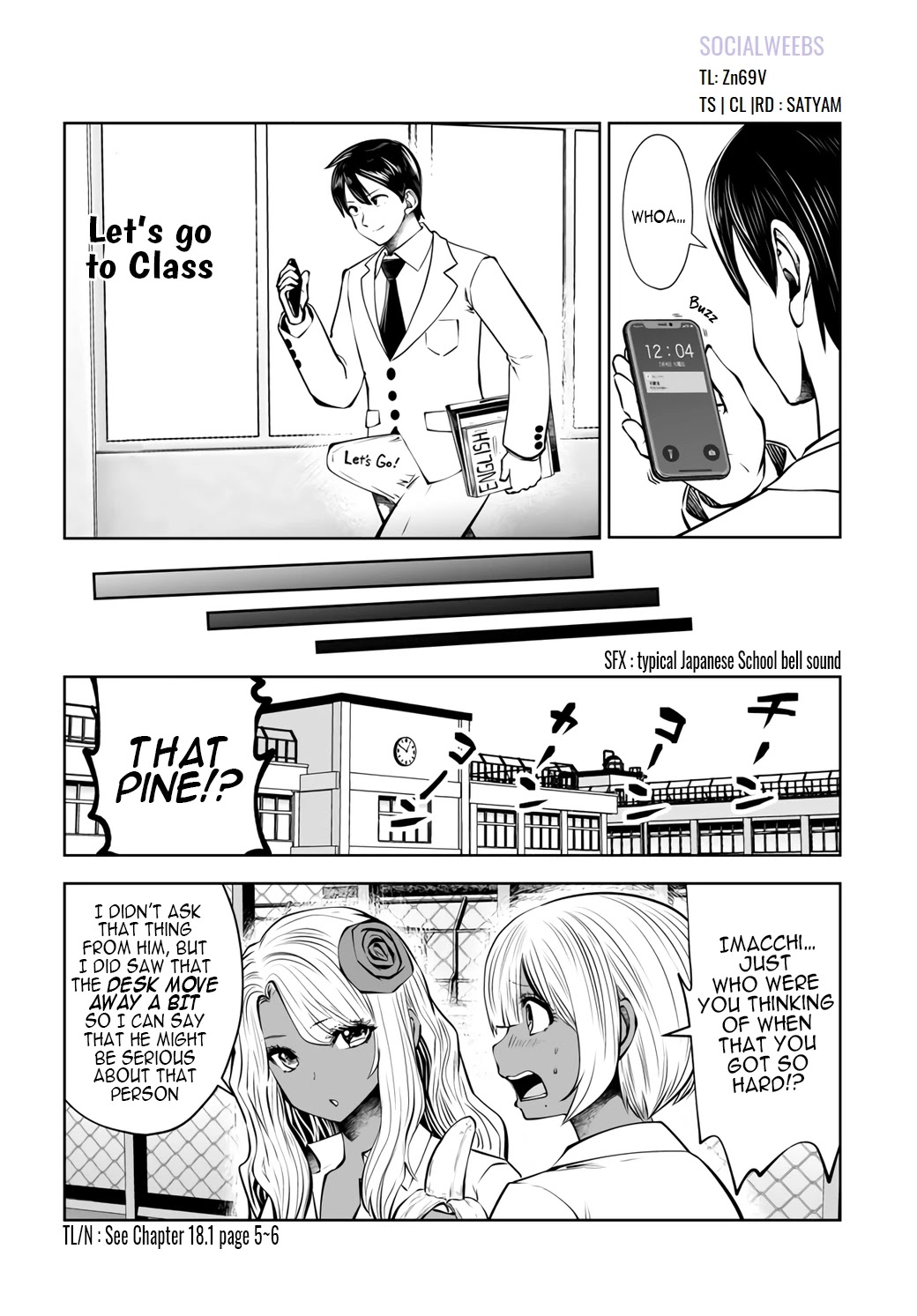 Burakku Gakkou ni Tsutomete Shimatta Sensei Chapter 19.1 - Page 18