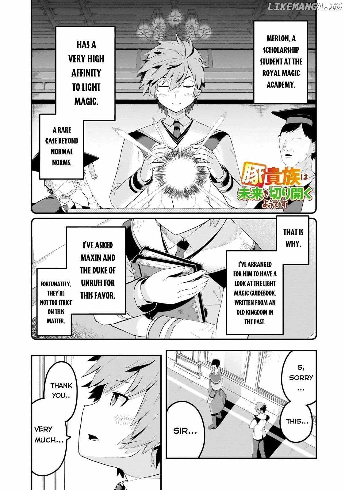 Buta Kizoku wa Mirai wo Kiri Hiraku you desu Chapter 11 - Page 1