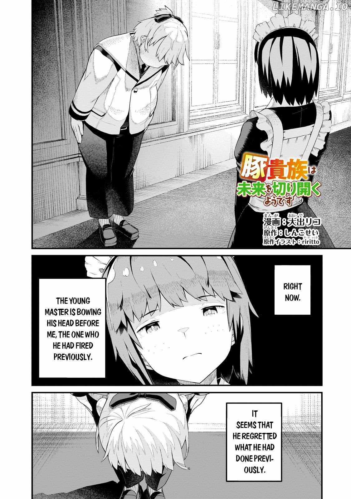 Buta Kizoku wa Mirai wo Kiri Hiraku you desu Chapter 9 - Page 1