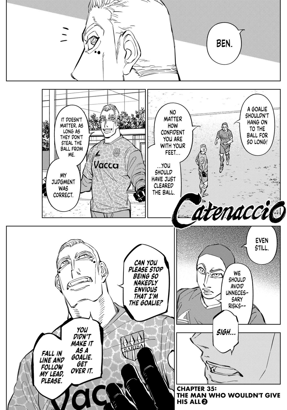 Catenaccio Chapter 35 - Page 1