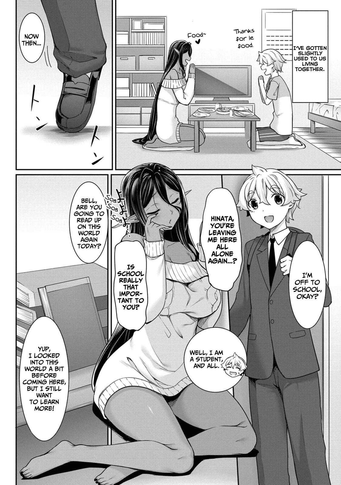 Chotto dake ai ga omoi Dark Elf ga isekai kara oikakete kita Chapter 3 - Page 4