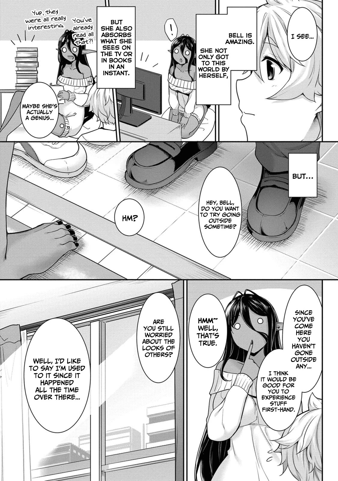 Chotto dake ai ga omoi Dark Elf ga isekai kara oikakete kita Chapter 3 - Page 5
