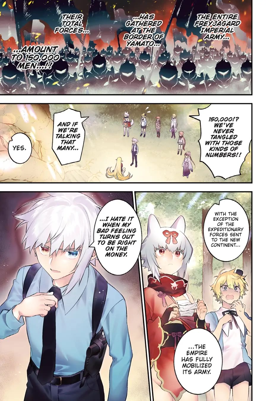 Choujin Koukousei-tachi wa Isekai demo Yoyuu de Ikinuku you desu! Chapter 100 - Page 1