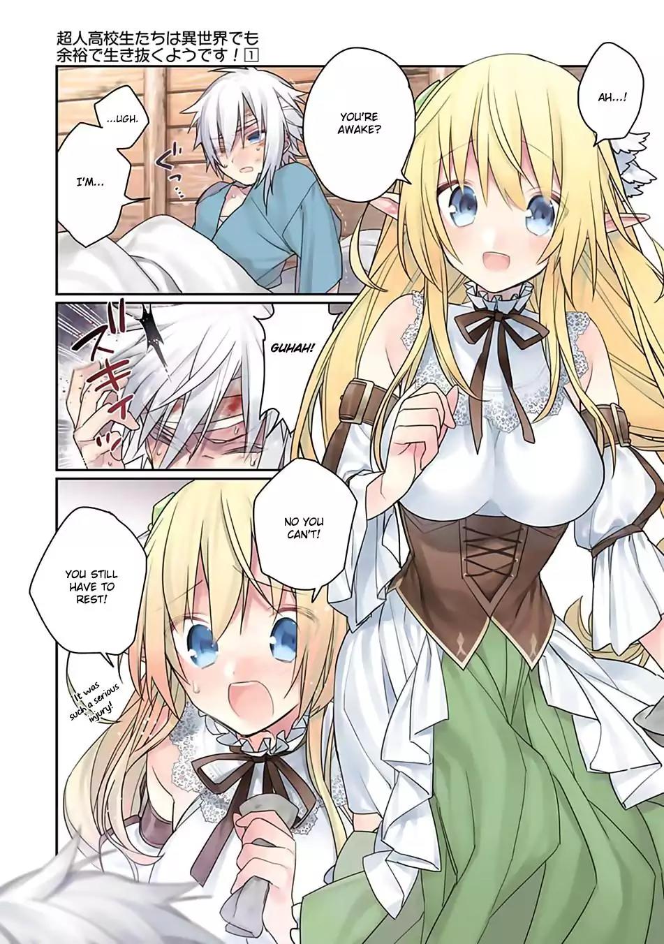 Choujin Koukousei-tachi wa Isekai demo Yoyuu de Ikinuku you desu! Chapter 2 - Page 1