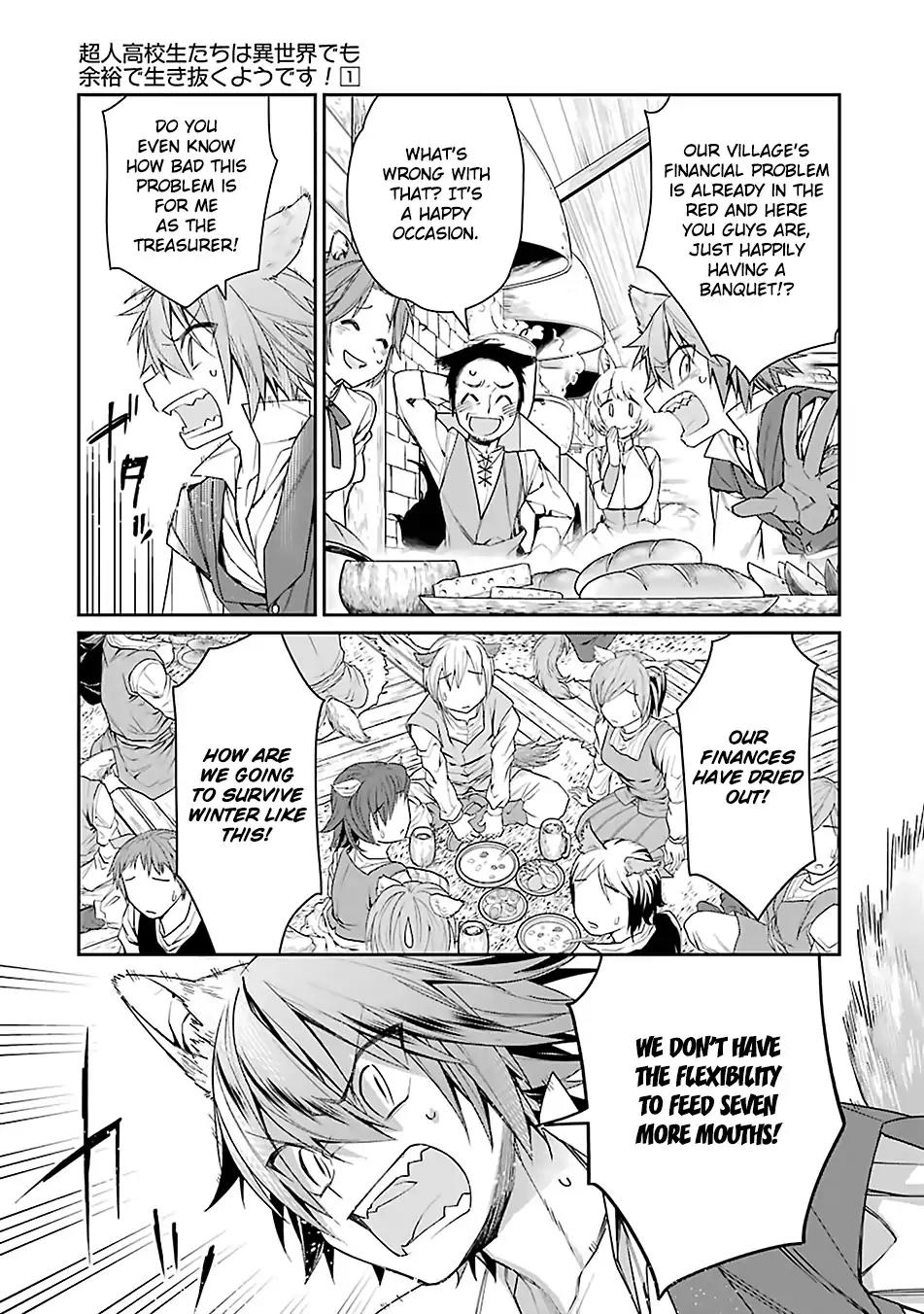 Choujin Koukousei-tachi wa Isekai demo Yoyuu de Ikinuku you desu! Chapter 3 - Page 9
