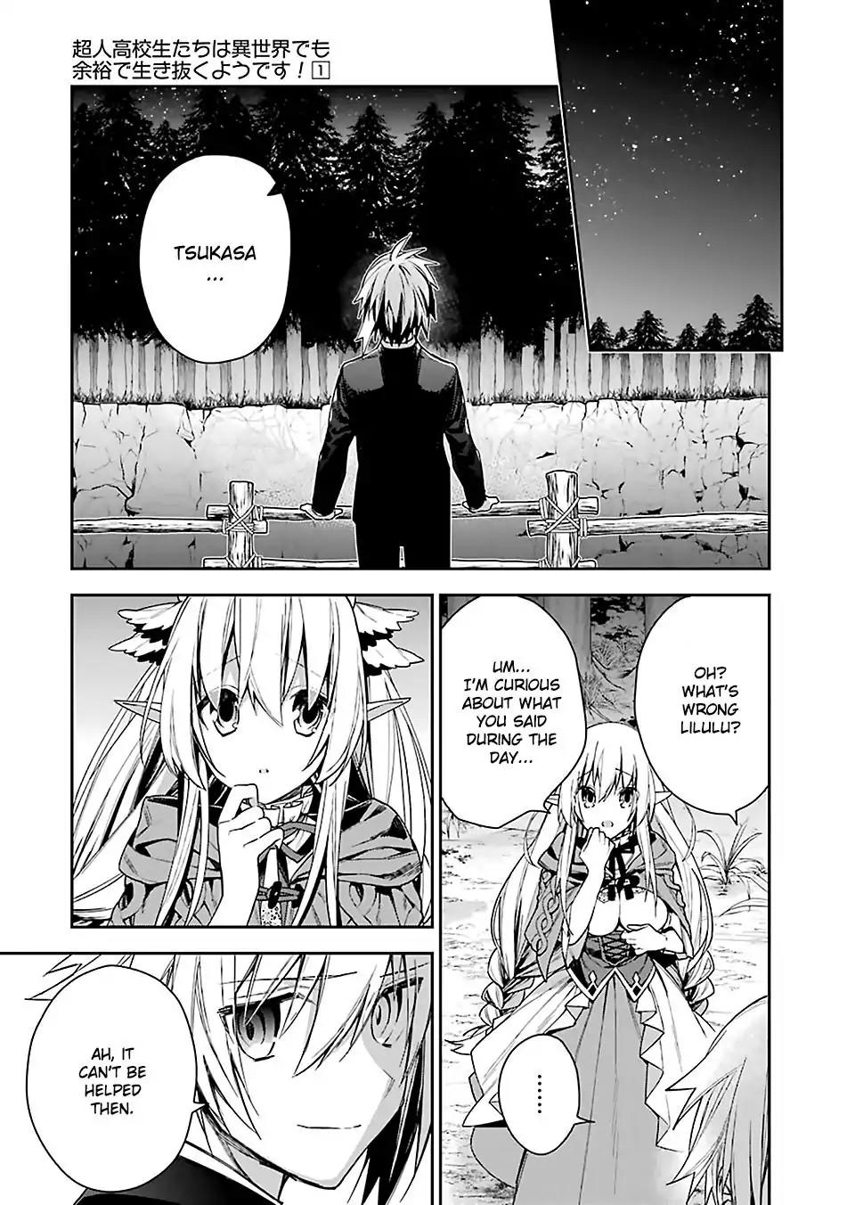 Choujin Koukousei-tachi wa Isekai demo Yoyuu de Ikinuku you desu! Chapter 5 - Page 1