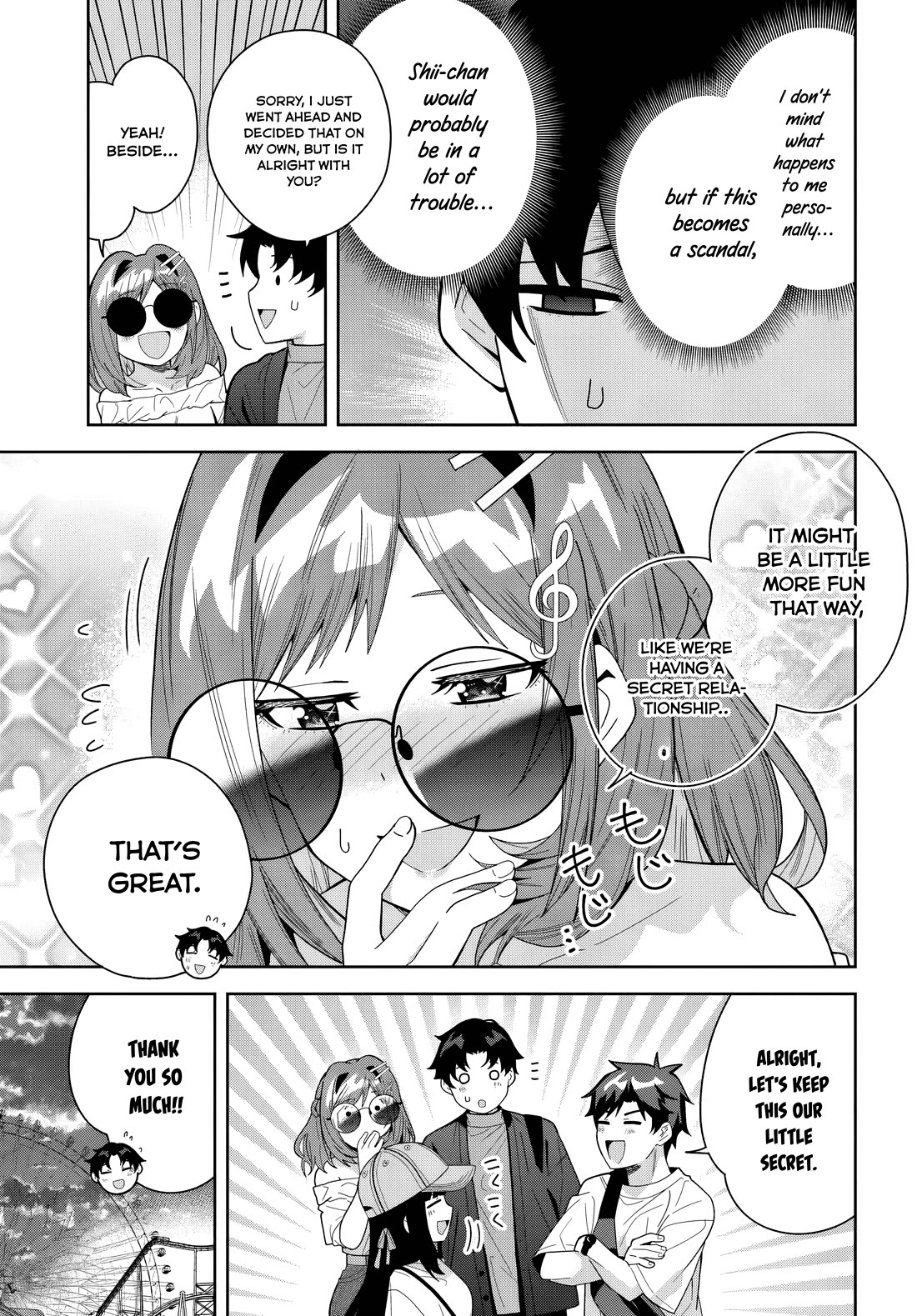 Classmate no Moto Idol ga, Tonikaku Kyodou Fushin Nan desu Chapter 22 - Page 28