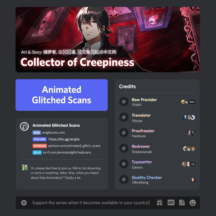 Collector of Creepiness Chapter 0 - Page 1
