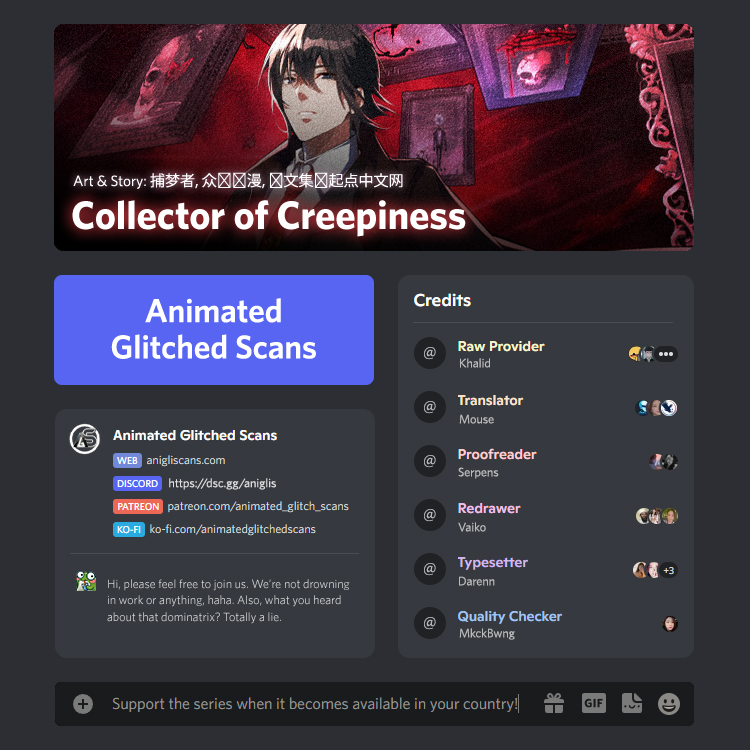 Collector of Creepiness Chapter 10 - Page 1