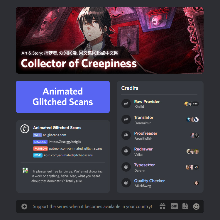 Collector of Creepiness Chapter 6 - Page 1