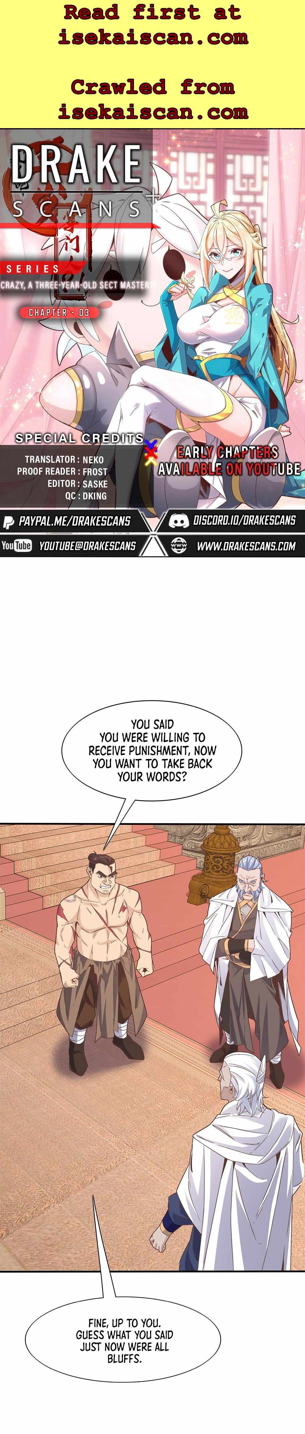 Crazy, A Three-Year-Old Sect Master?! Chapter 3 - Page 1