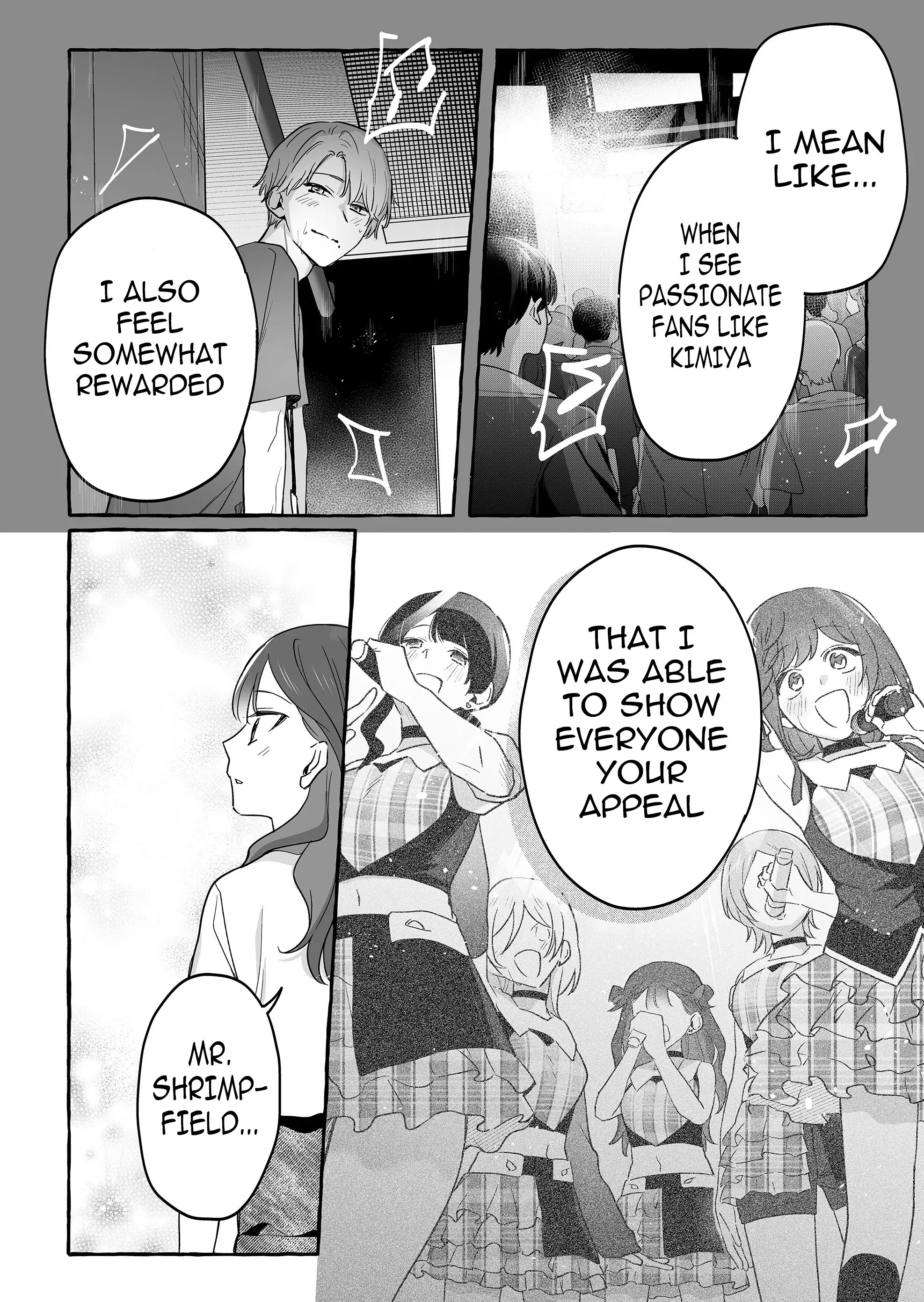 Damedol to Sekai ni Hitori Dake no Fan Chapter 30 - Page 14