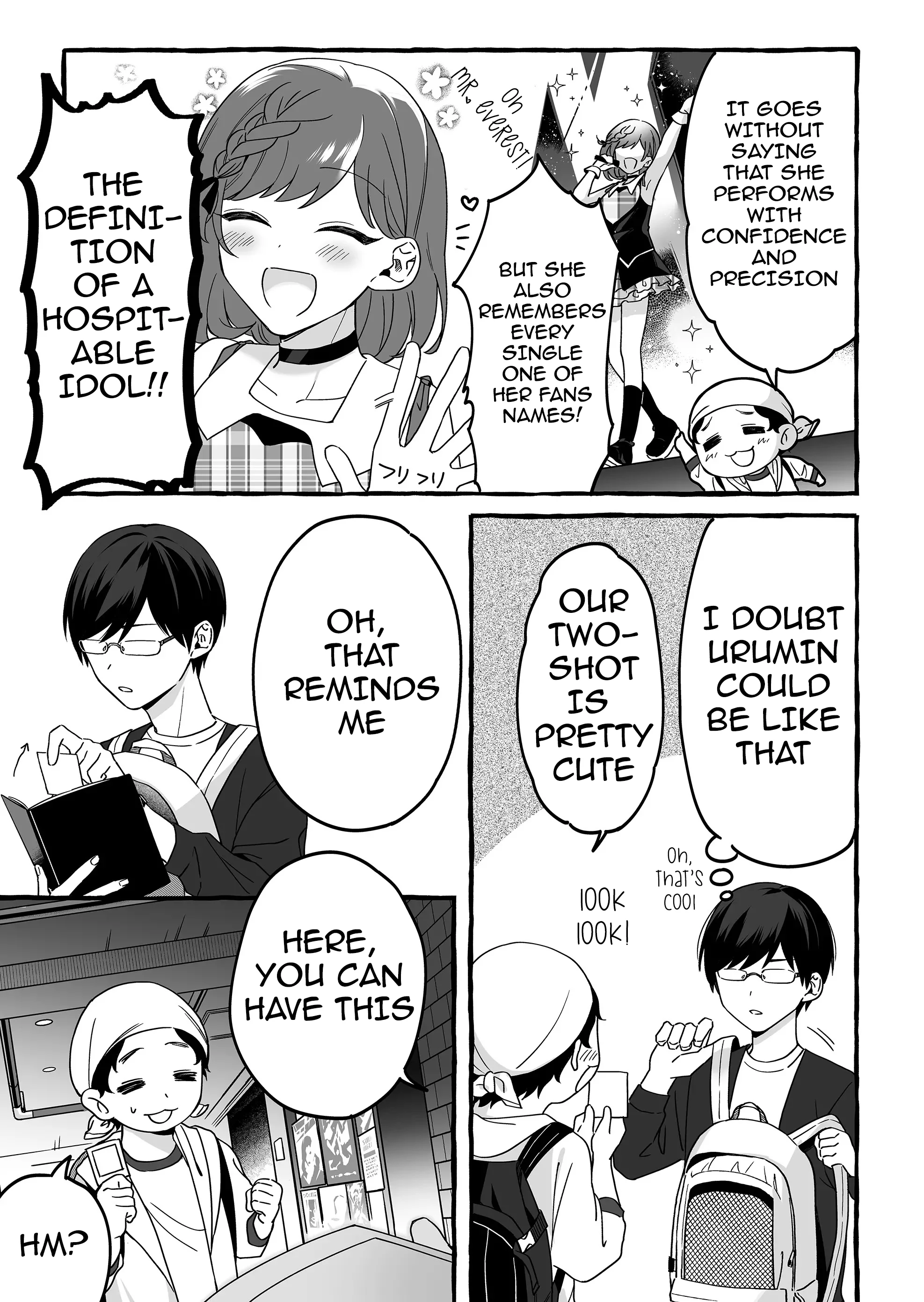 Damedol to Sekai ni Hitori Dake no Fan Chapter 4 - Page 3