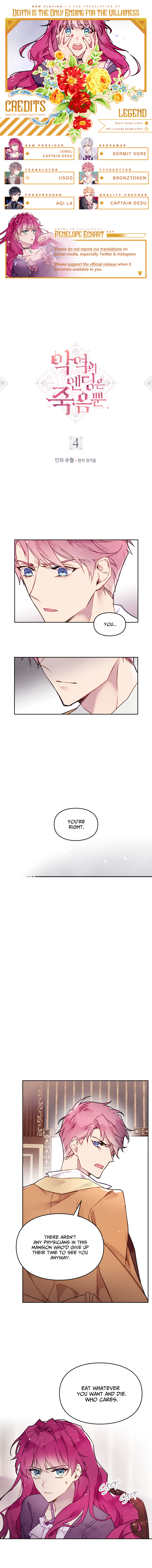 Death Is the Only Ending for the Villainess Chapter 4 - Page 1
