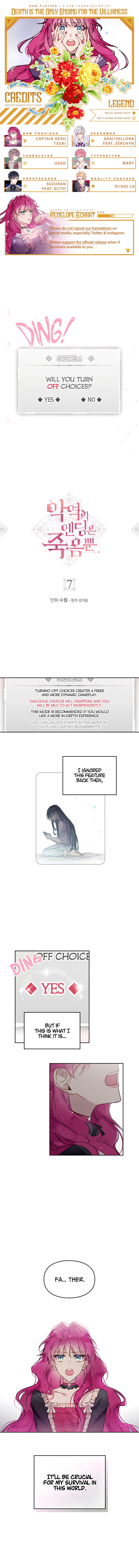 Death Is the Only Ending for the Villainess Chapter 7 - Page 1