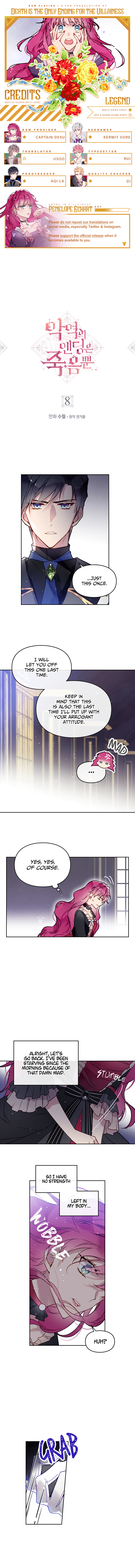 Death Is the Only Ending for the Villainess Chapter 8 - Page 1