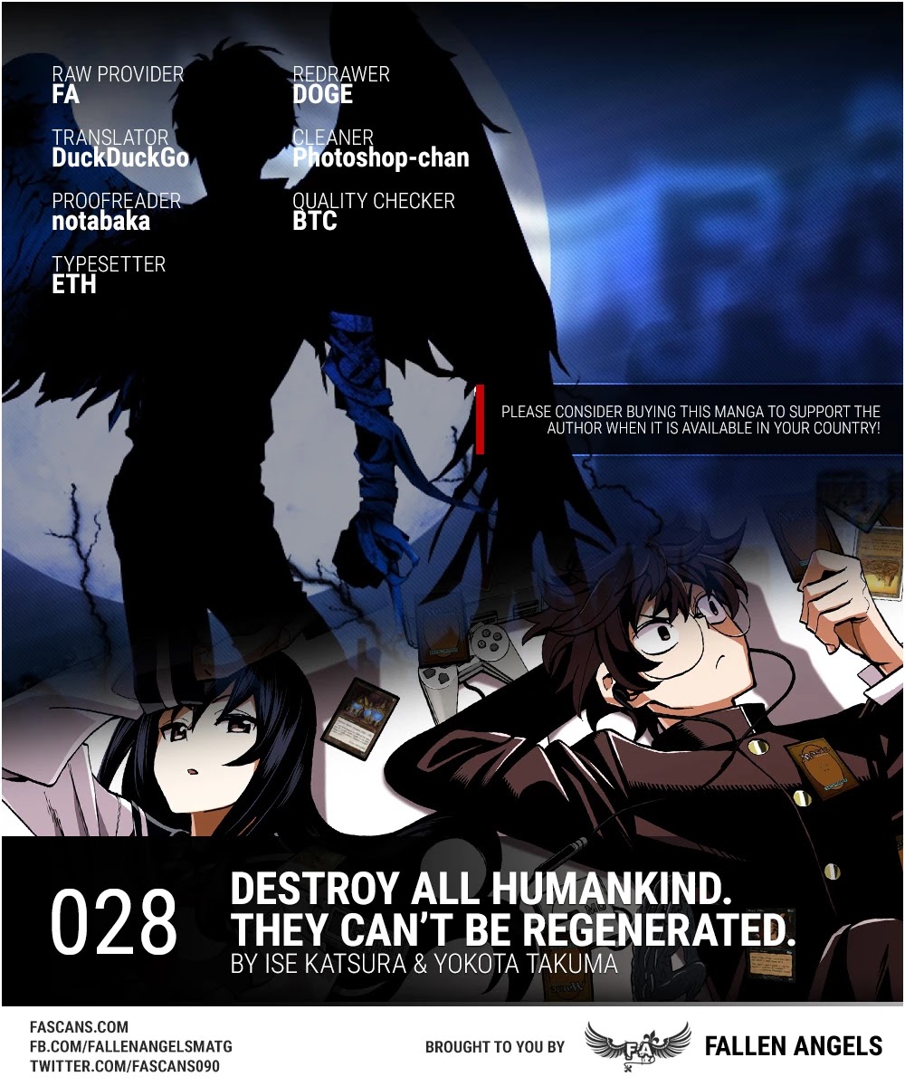 Destroy All of Humanity. It Can’t Be Regenerated Chapter 28 - Page 1