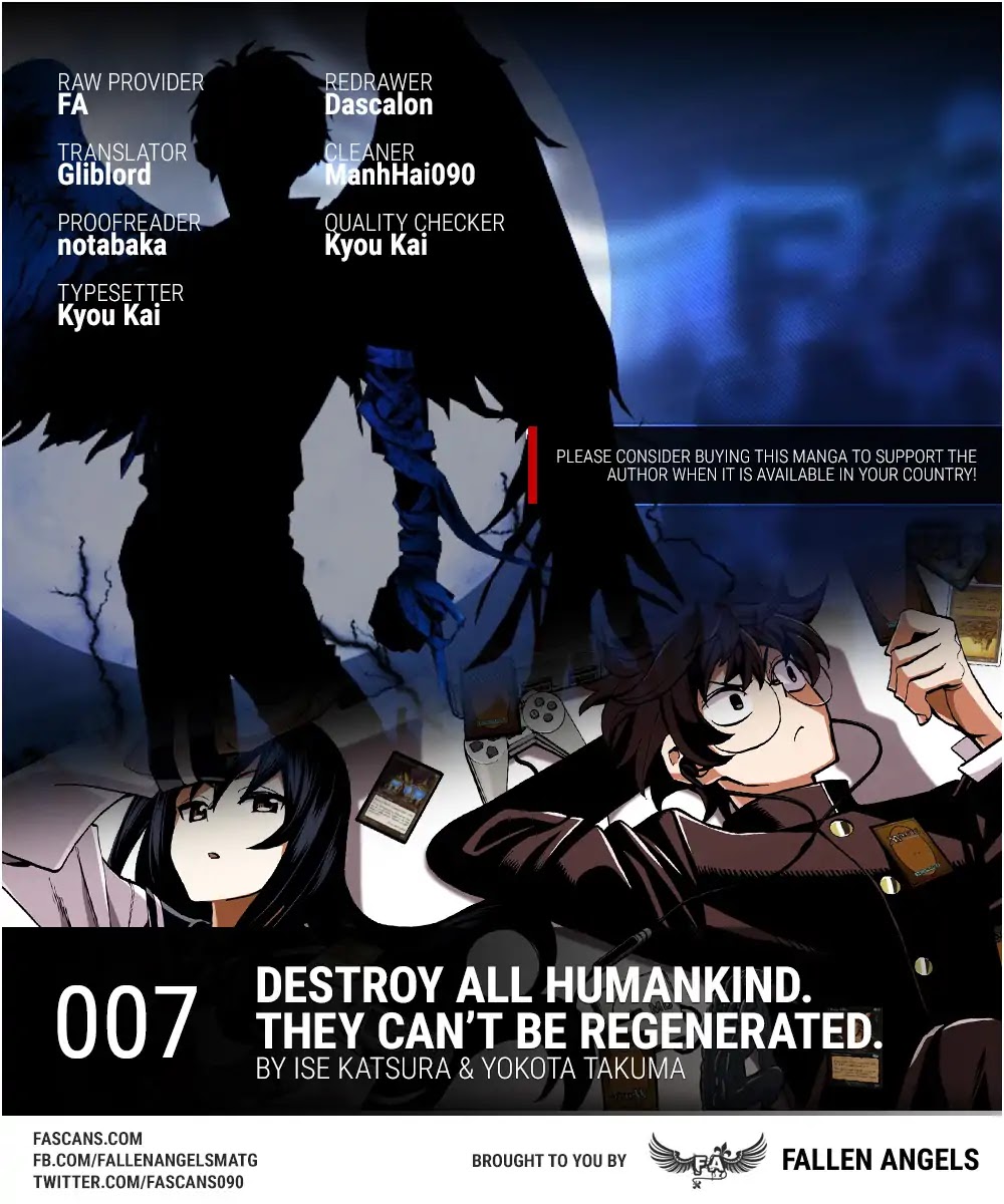Destroy All of Humanity. It Can’t Be Regenerated Chapter 7 - Page 1