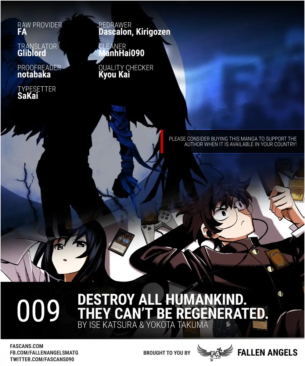 Destroy All of Humanity. It Can’t Be Regenerated Chapter 9 - Page 1