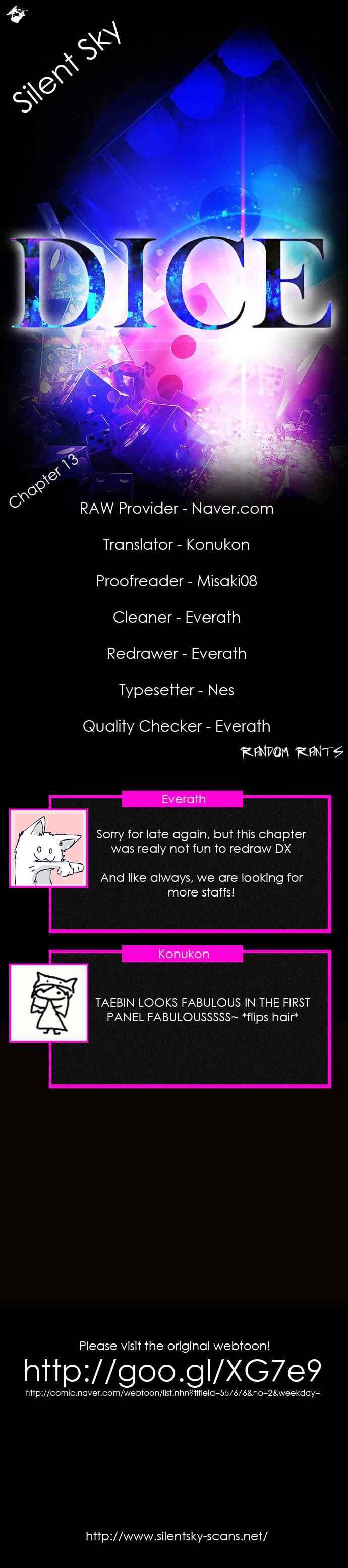 Dice: The Cube That Changes Everything Chapter 13 - Page 0