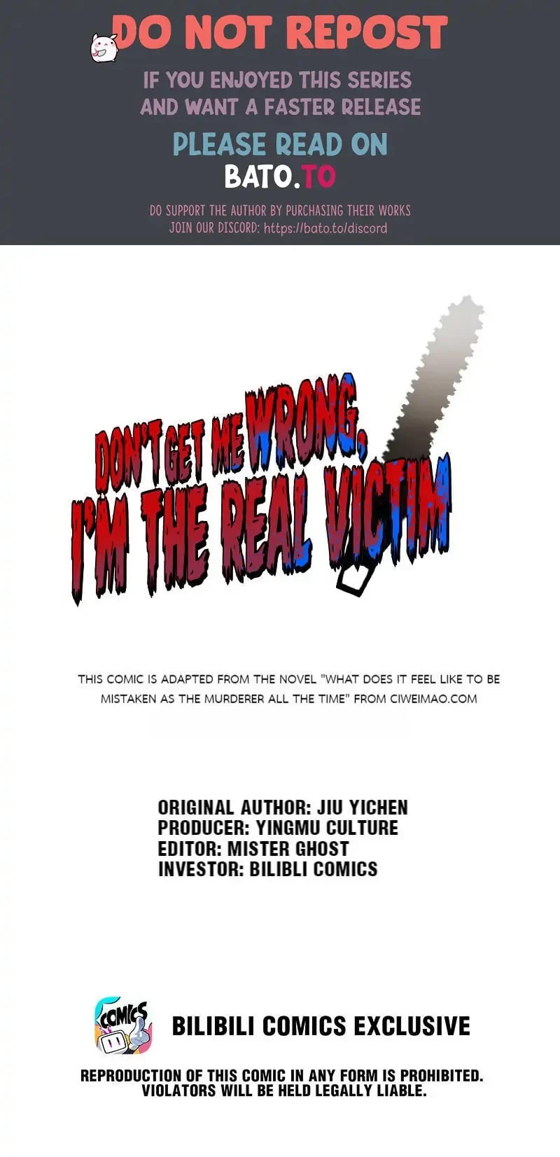 Don’t Get Me Wrong, I’m The Real Victim! Chapter 2 - Page 1