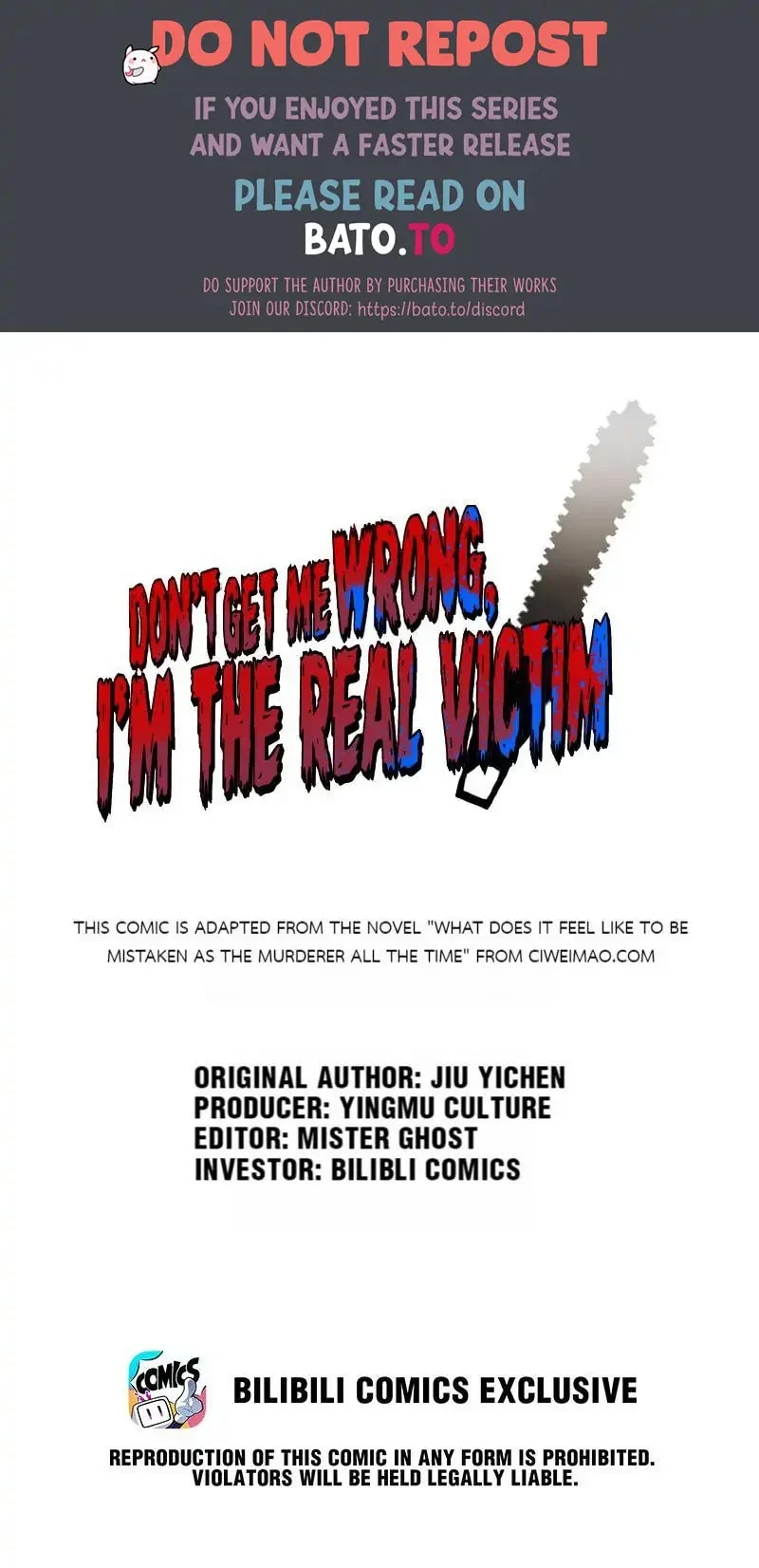 Don’t Get Me Wrong, I’m The Real Victim! Chapter 3 - Page 1
