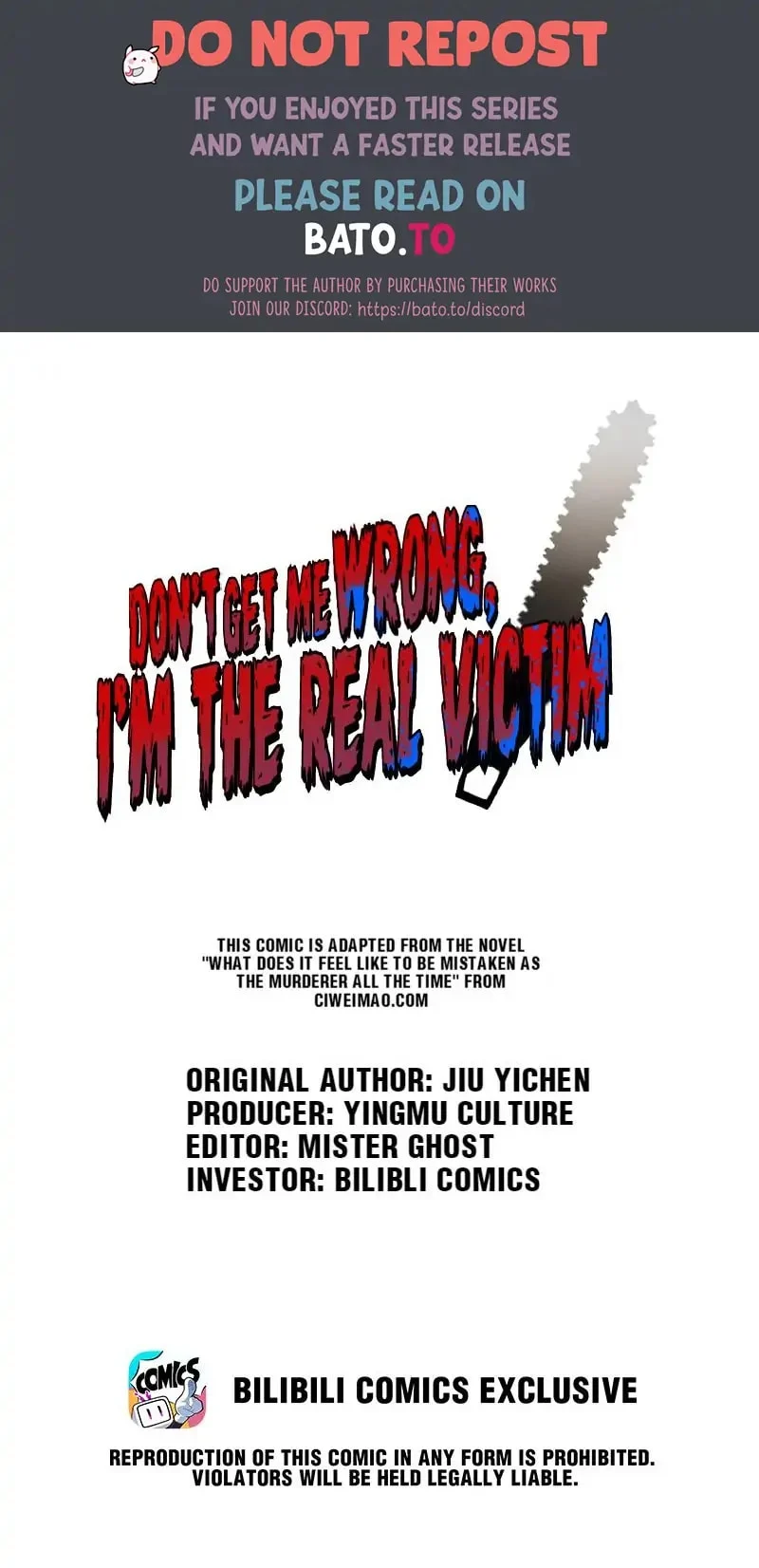 Don’t Get Me Wrong, I’m The Real Victim! Chapter 9 - Page 1