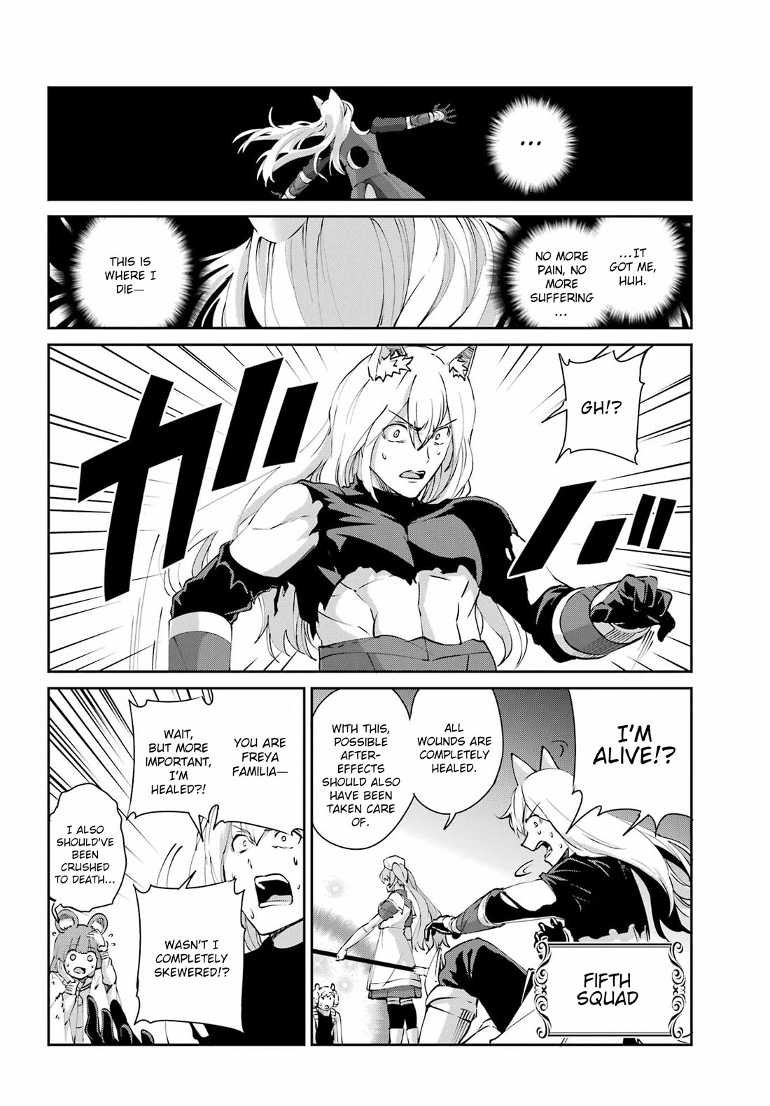 Dungeon ni Deai o Motomeru no wa Machigatte iru darou ka Gaiden – Sword Oratoria Chapter 129 - Page 44