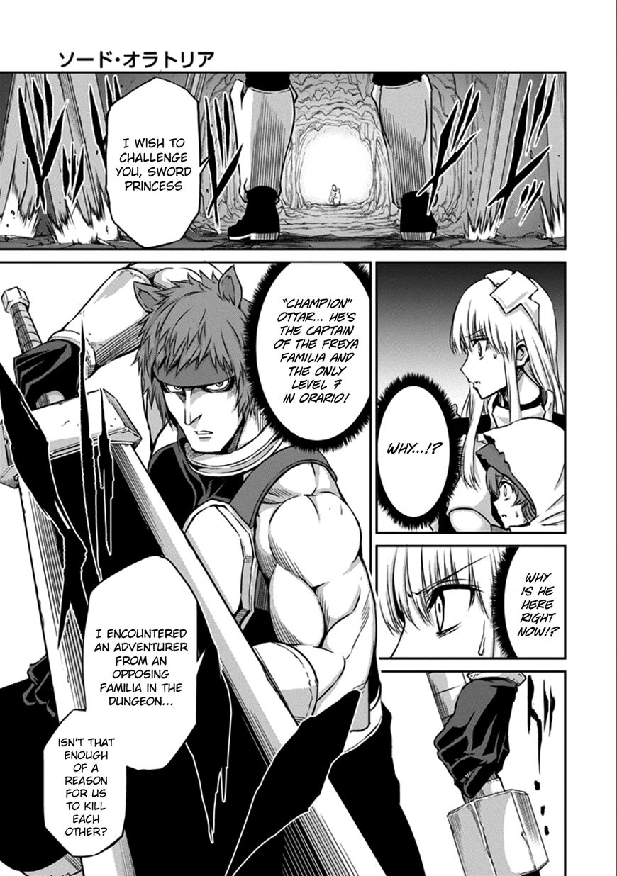 Dungeon ni Deai o Motomeru no wa Machigatte iru darou ka Gaiden – Sword Oratoria Chapter 34 - Page 17