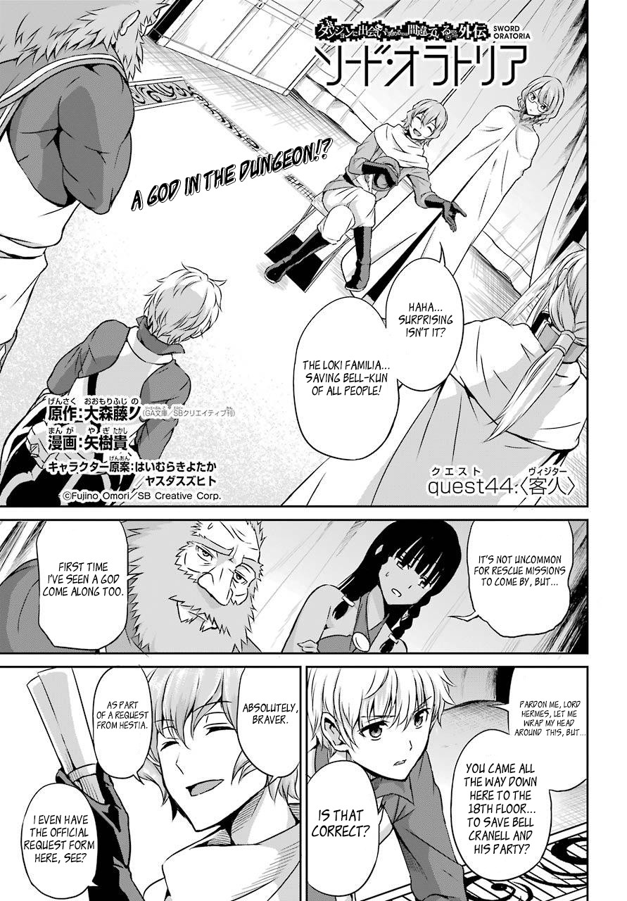 Dungeon ni Deai o Motomeru no wa Machigatte iru darou ka Gaiden – Sword Oratoria Chapter 44 - Page 1