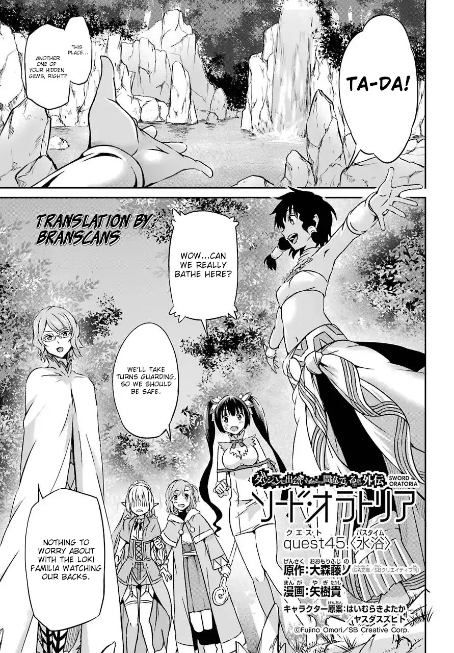 Dungeon ni Deai o Motomeru no wa Machigatte iru darou ka Gaiden – Sword Oratoria Chapter 45 - Page 1