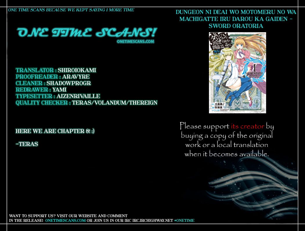 Dungeon ni Deai o Motomeru no wa Machigatte iru darou ka Gaiden – Sword Oratoria Chapter 8 - Page 1