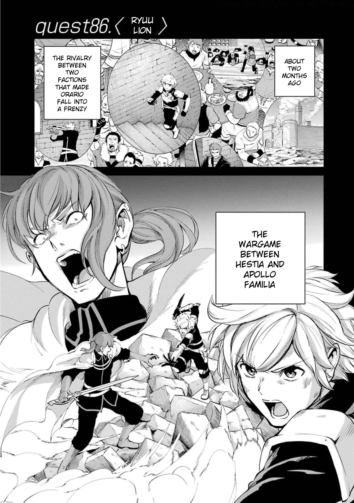 Dungeon ni Deai o Motomeru no wa Machigatte iru darou ka Gaiden – Sword Oratoria Chapter 86 - Page 1