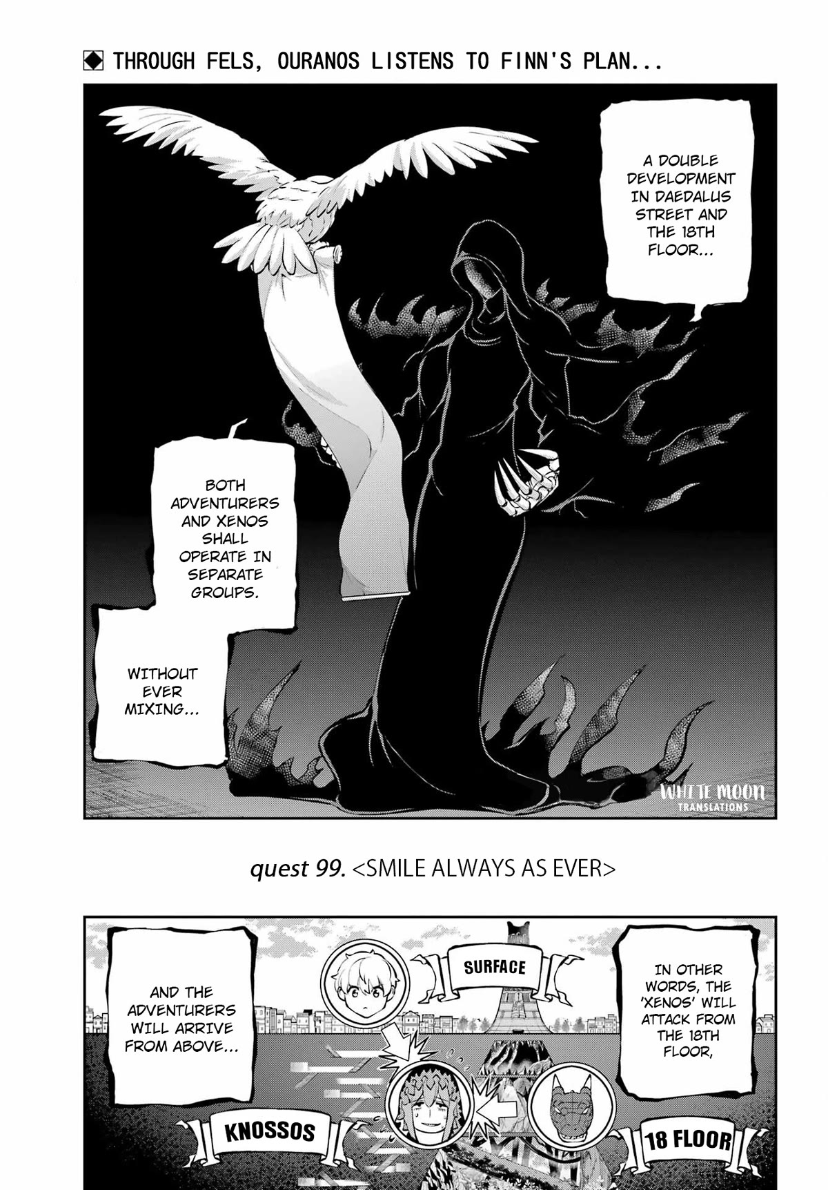 Dungeon ni Deai o Motomeru no wa Machigatte iru darou ka Gaiden – Sword Oratoria Chapter 99 - Page 2
