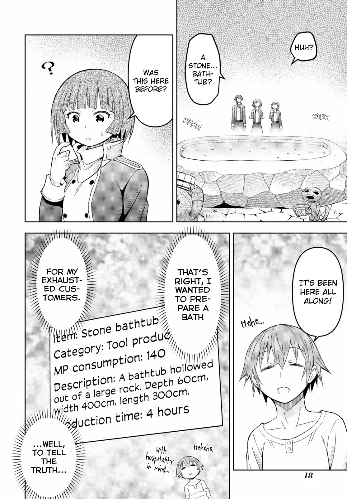 Dungeon Tou de Yadoya wo Yarou! Souzou Mahou wo Moratta Ore no Hosoude Hanjouki Chapter 13 - Page 18