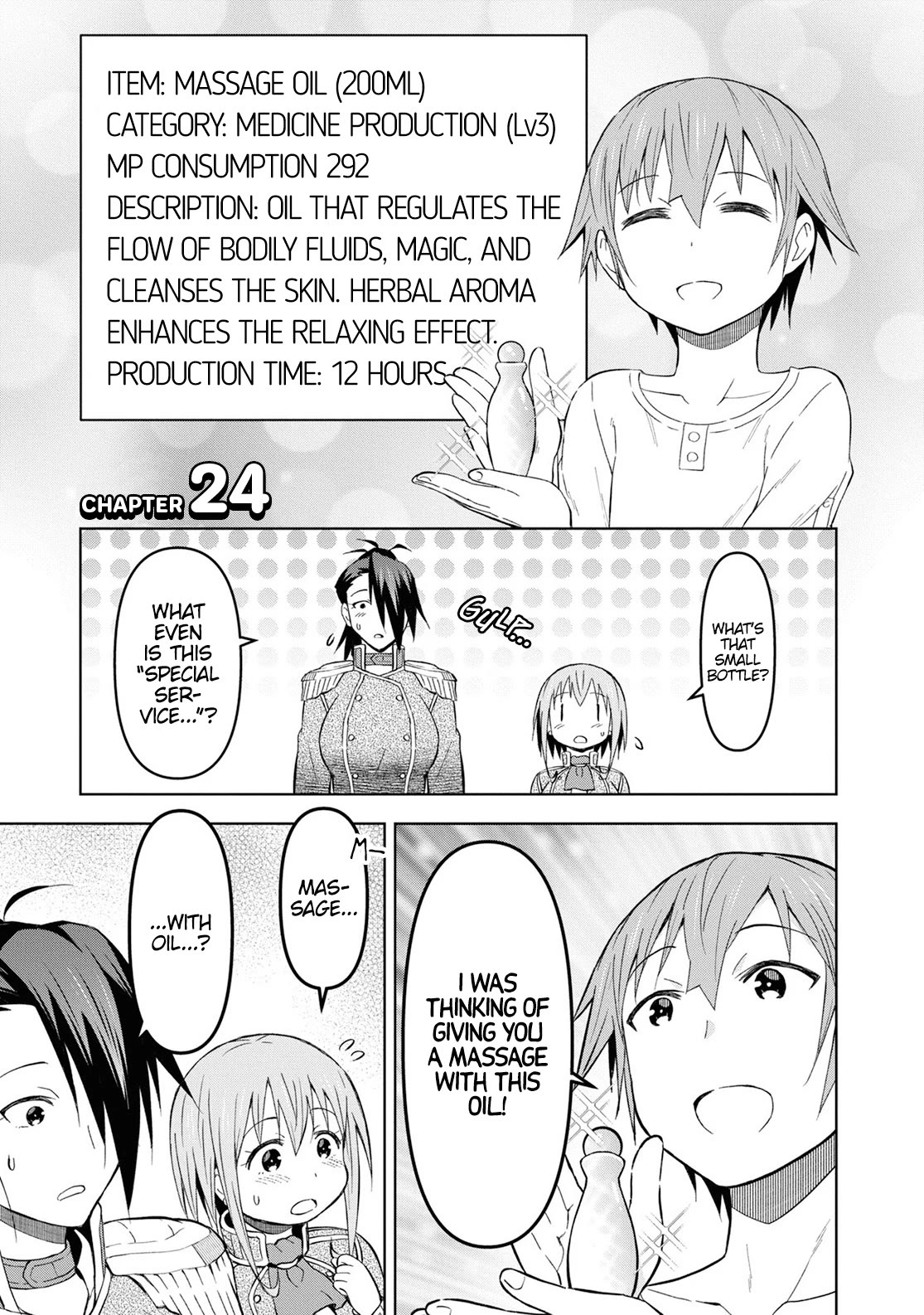 Dungeon Tou de Yadoya wo Yarou! Souzou Mahou wo Moratta Ore no Hosoude Hanjouki Chapter 24 - Page 0