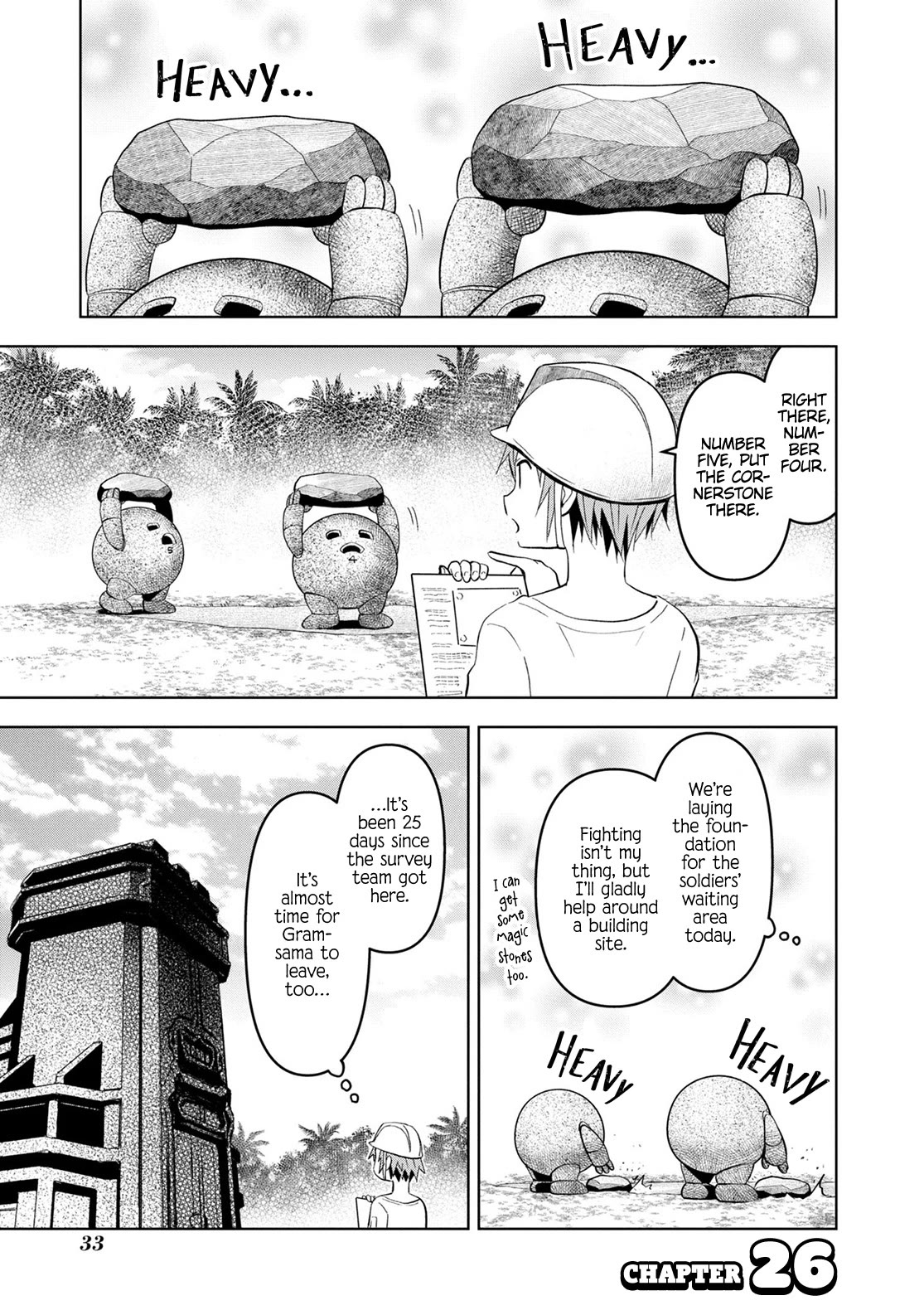Dungeon Tou de Yadoya wo Yarou! Souzou Mahou wo Moratta Ore no Hosoude Hanjouki Chapter 26 - Page 0